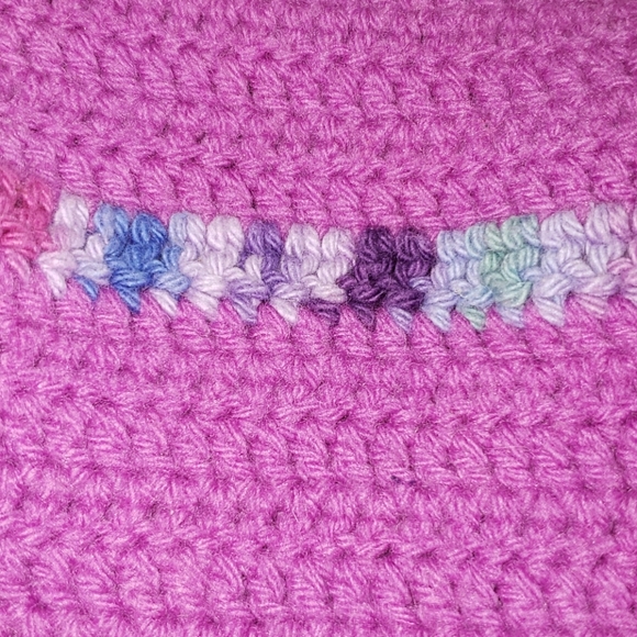 🧶Handmade purple halter peplum top - Picture 3 of 7